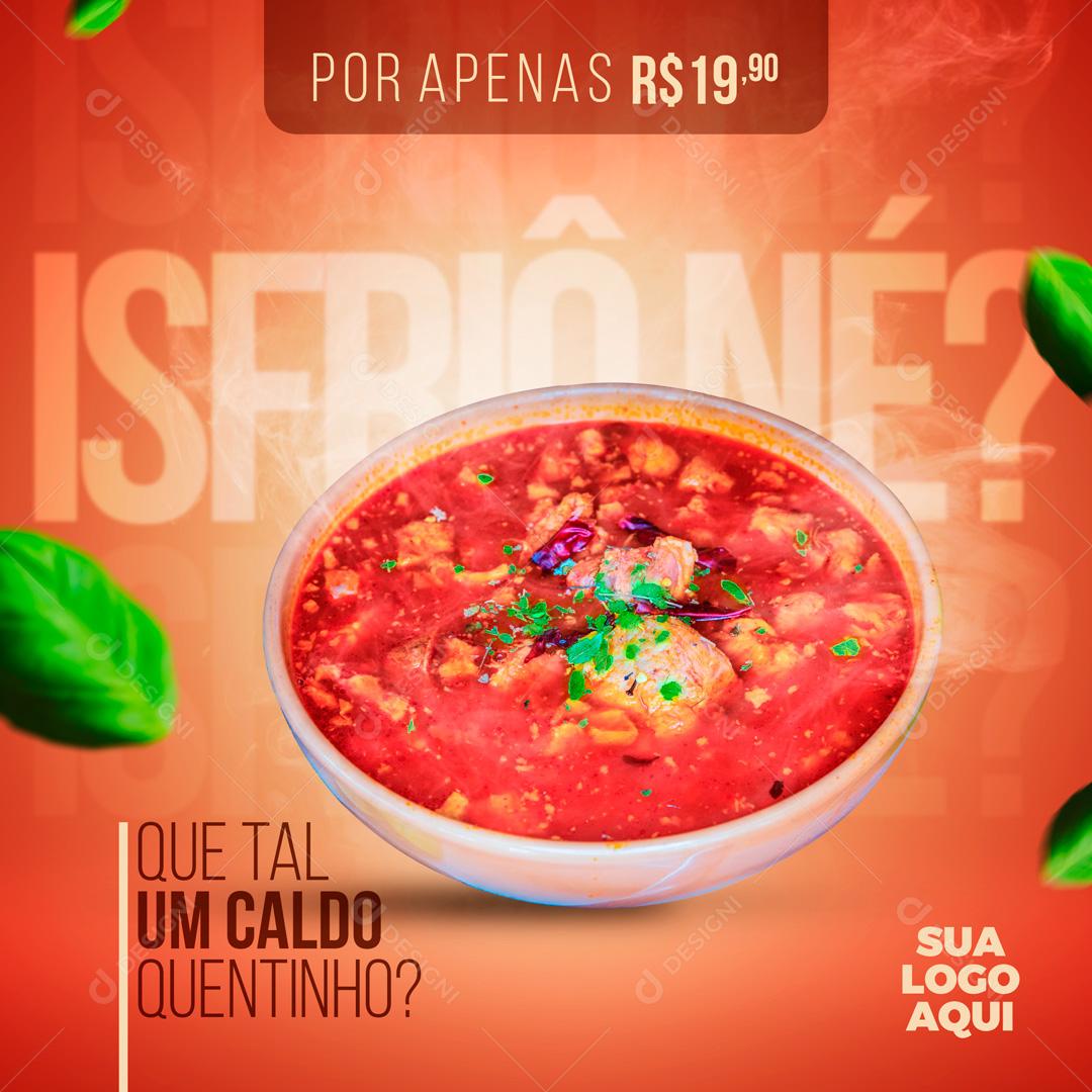 Nesse Friozinho Que Tal Um Caldo Social Media PSD Editável