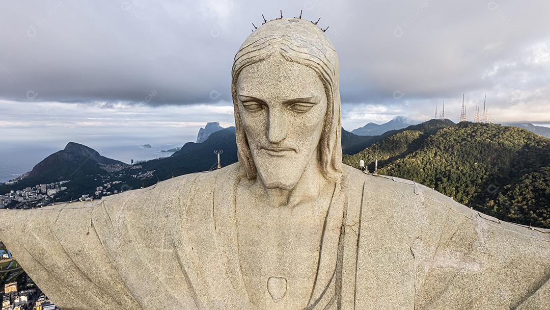 Rio de Janeiro, Brasil. Cristo redentor. Cidade do horizonte do Rio de Janeiro.