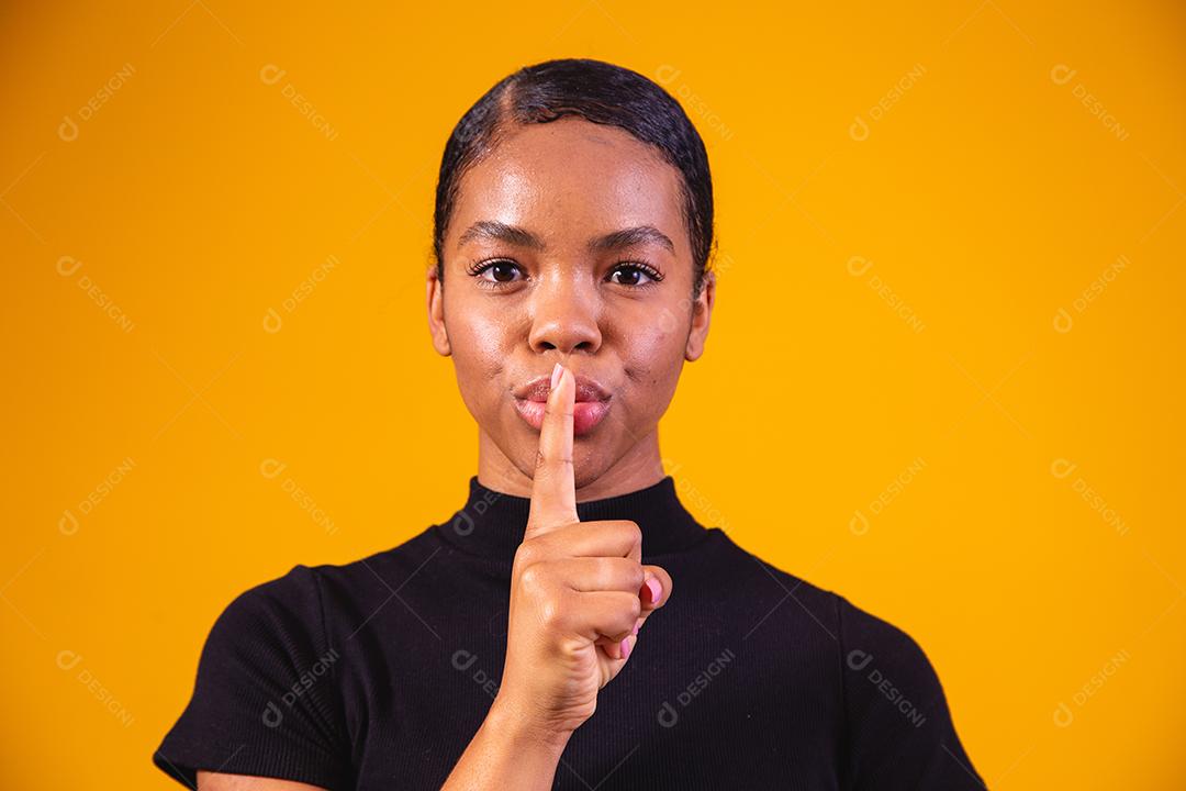 Secret, gossip concept. Young woman whispering a secret behind her hand. Business Woman