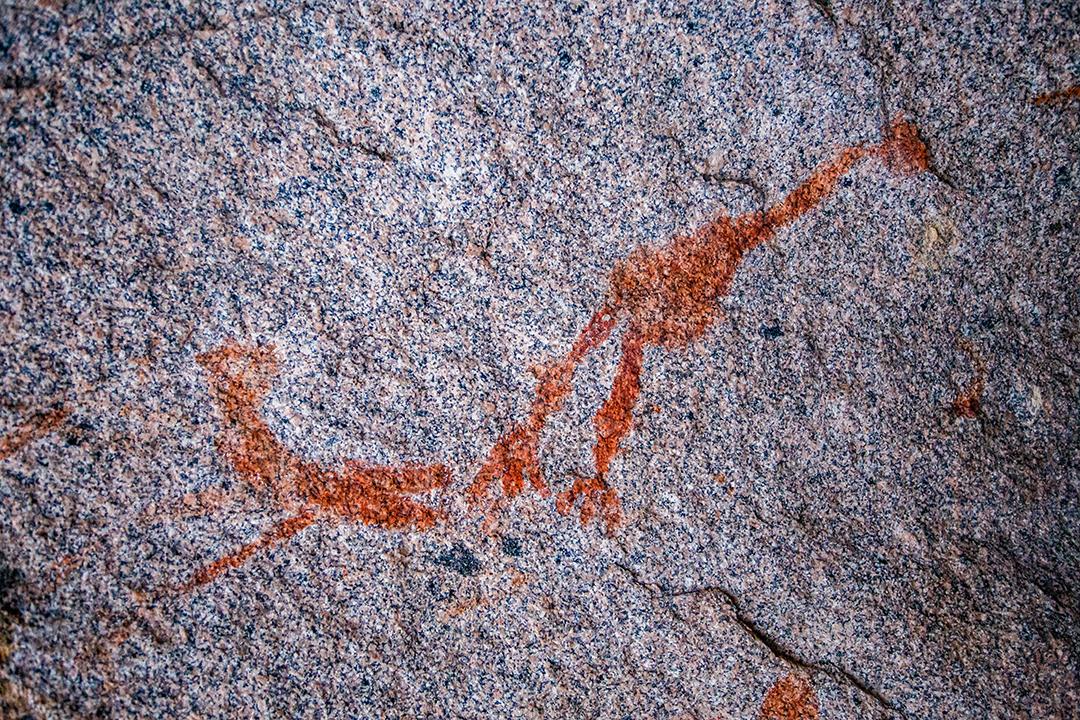 imagem na parede da arte cave.historical. história antiga. a época. arqueologia