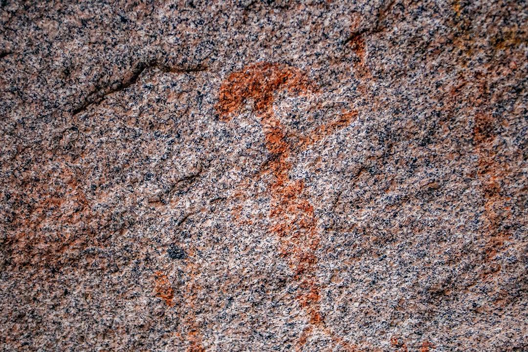 imagem na parede da arte cave.historical. história antiga. a época. arqueologia