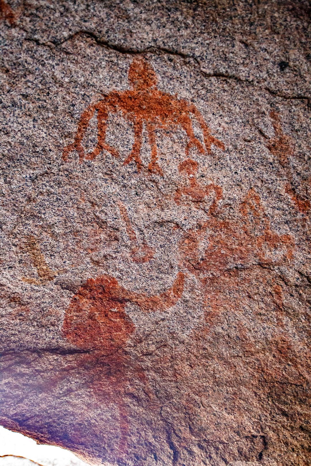 imagem na parede da arte cave.historical. história antiga. a época. arqueologia