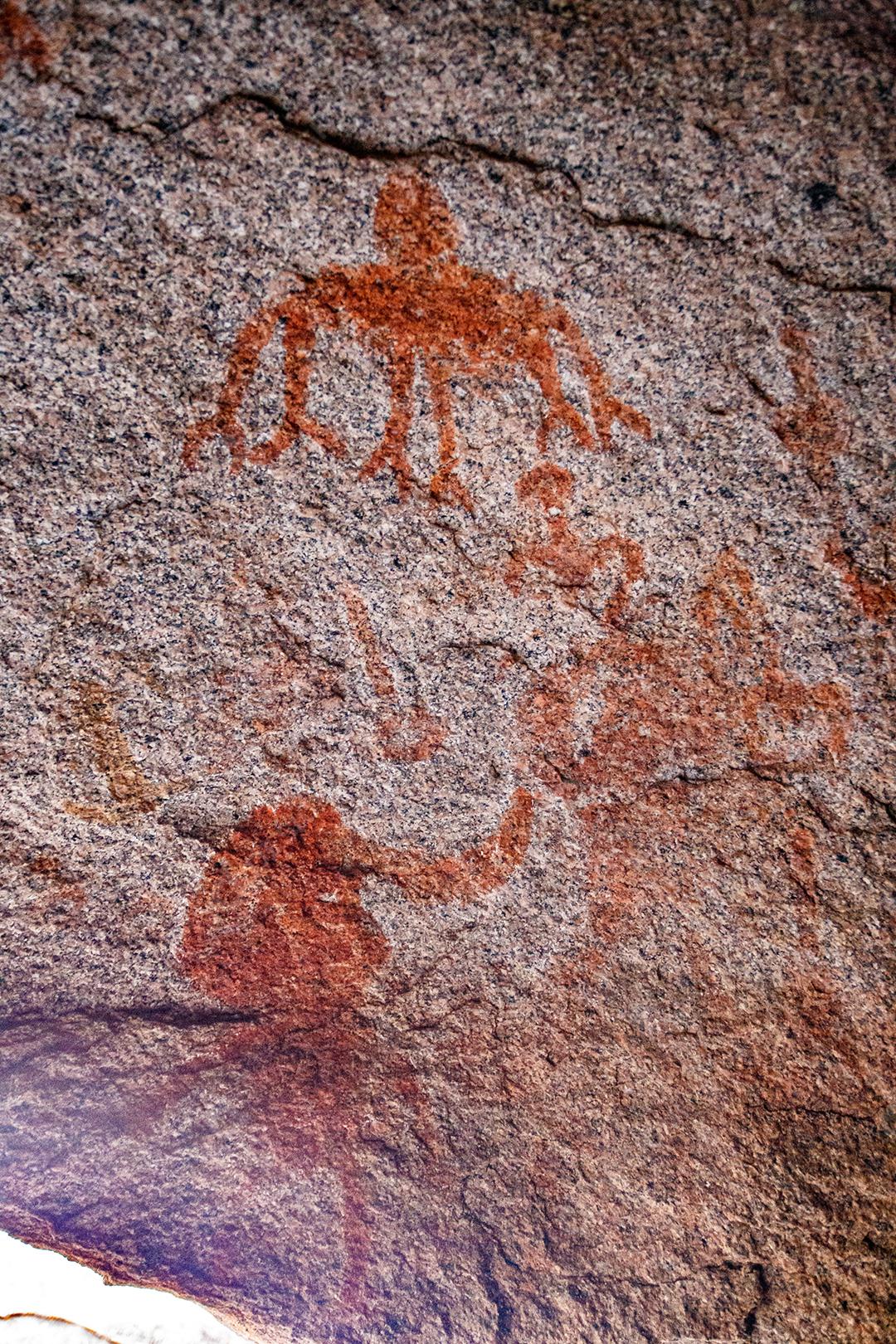 imagem na parede da arte cave.historical. história antiga. a época. arqueologia