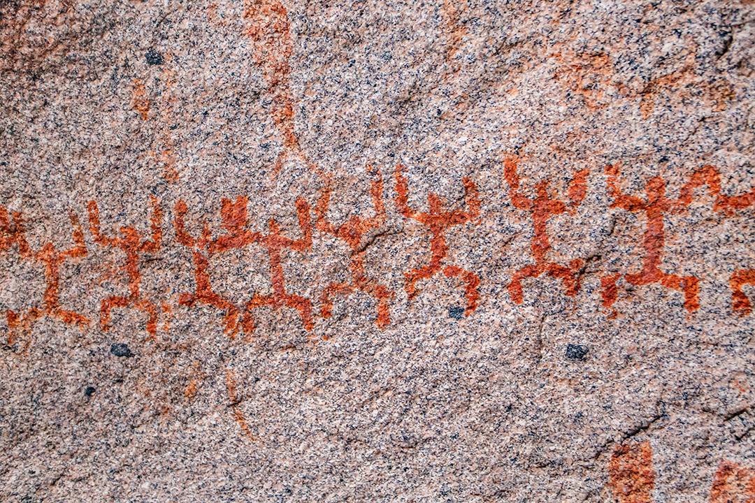 imagem na parede da arte cave.historical. história antiga. a época. arqueologia