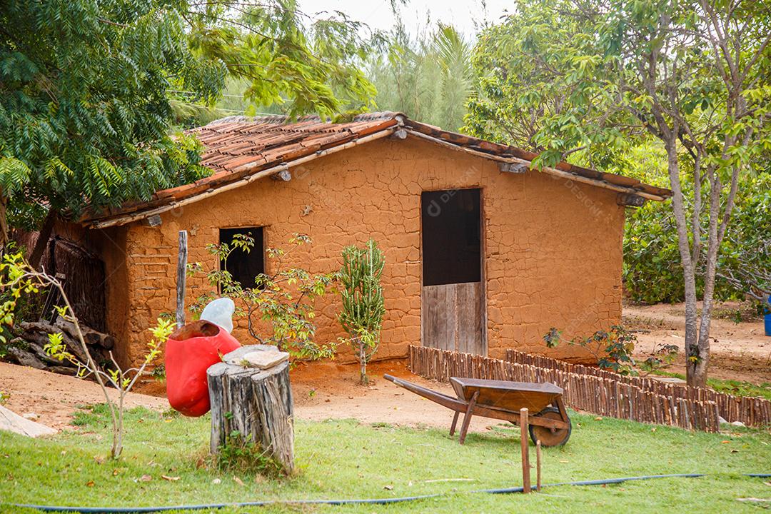 Casa de barro. Arquitetura antiga