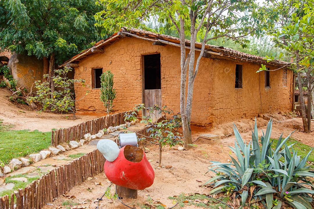 Casa de barro. Arquitetura antiga