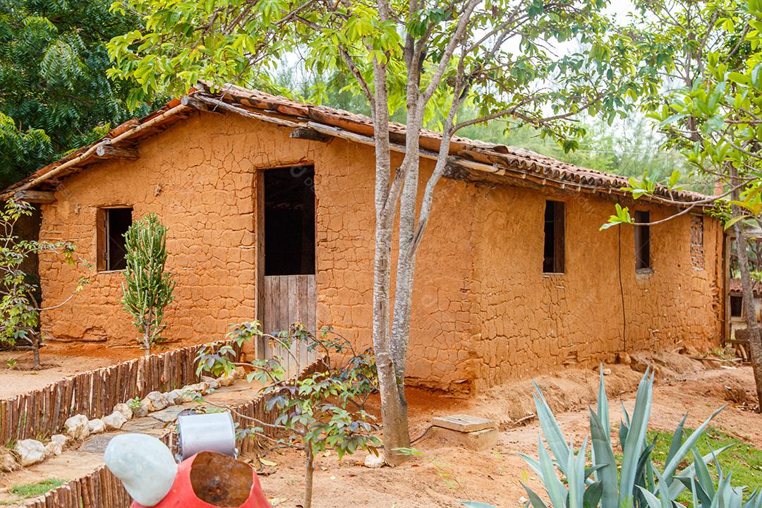 Casa de barro. Arquitetura antiga