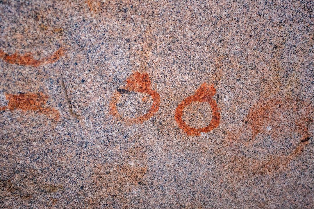 imagem na parede da arte cave.historical. história antiga. a época. arqueologia