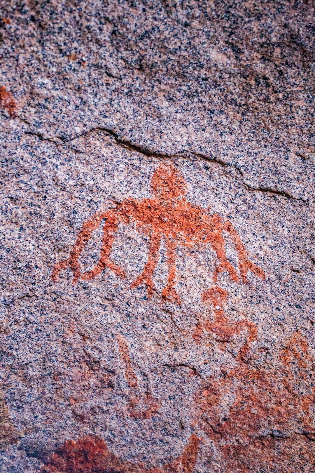 imagem na parede da arte cave.historical. história antiga. a época. arqueologia