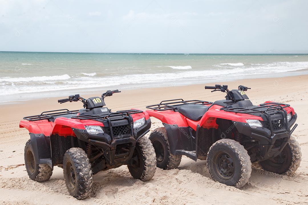 Quadriciclos perto da praia