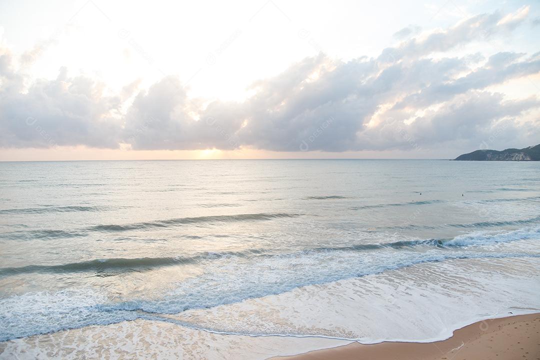 bela paisagem do oceano. Céu e mar