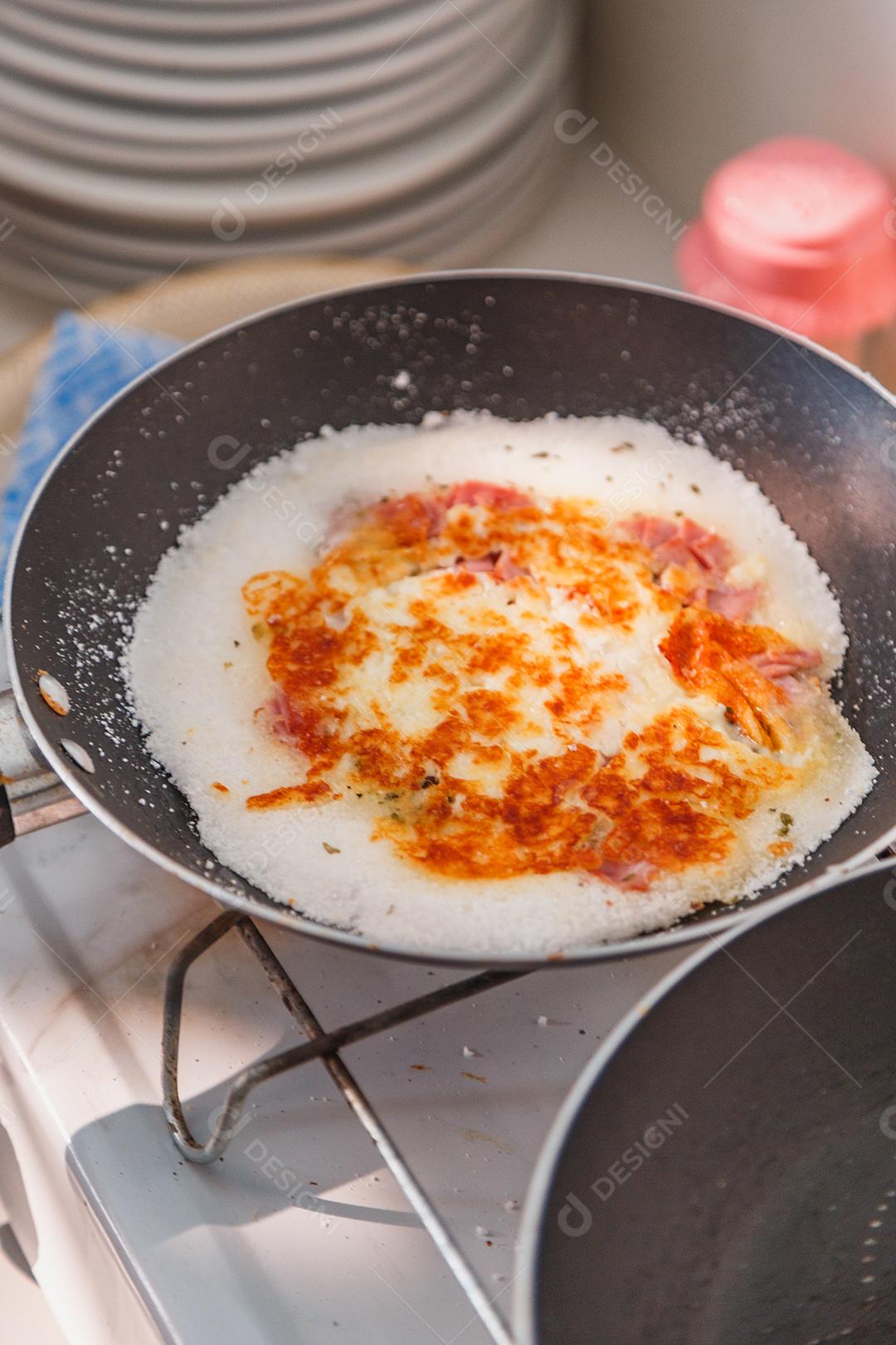 Preparação de uma deliciosa tapioca