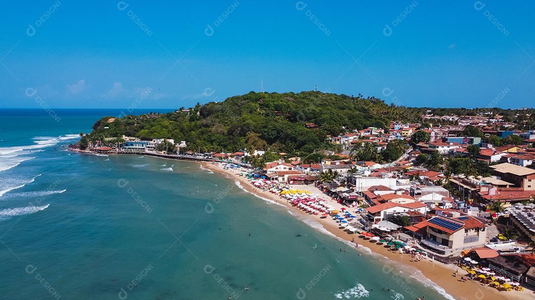 Natal, Rio Grande do Norte, Brasil - 12 de março de 2021: Praia de Pipa no Rio Grande do Norte