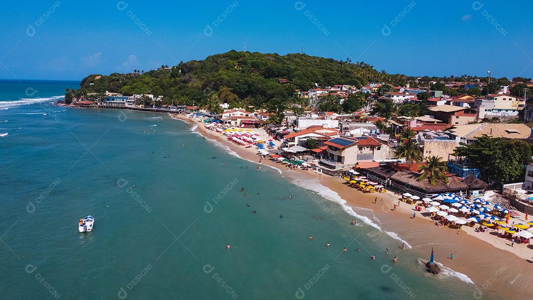 Natal, Rio Grande do Norte, Brasil - 12 de março de 2021: Praia de Pipa no Rio Grande do Norte