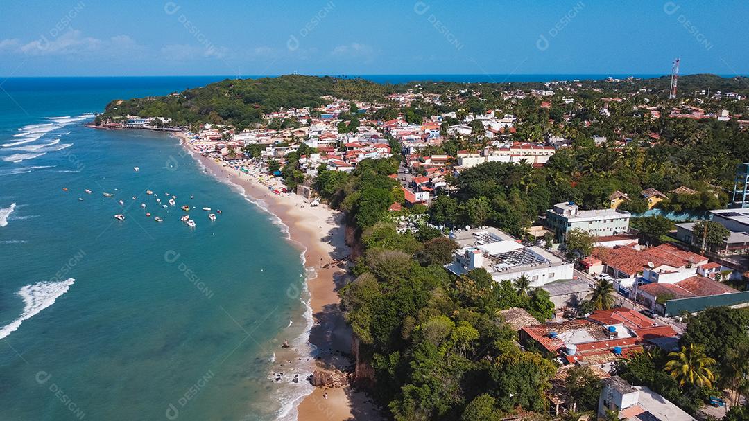 Natal, Rio Grande do Norte, Brasil - 12 de março de 2021: Praia de Pipa no Rio Grande do Norte