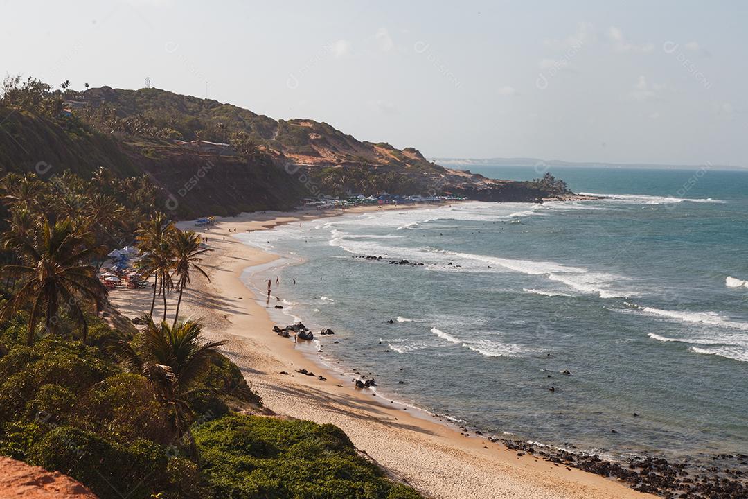 Natal, Rio Grande do Norte, Brasil - 12 de março de 2021: Praia da Pipa no Rio Grande do Norte