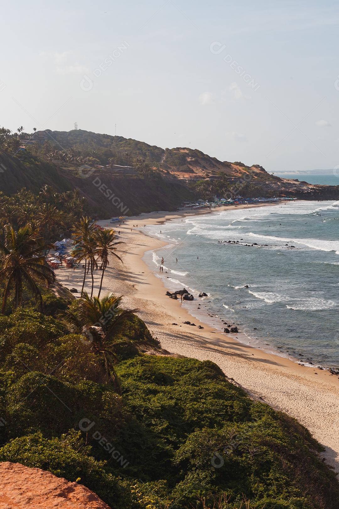 Natal, Rio Grande do Norte, Brasil - 12 de março de 2021: Praia da Pipa no Rio Grande do Norte