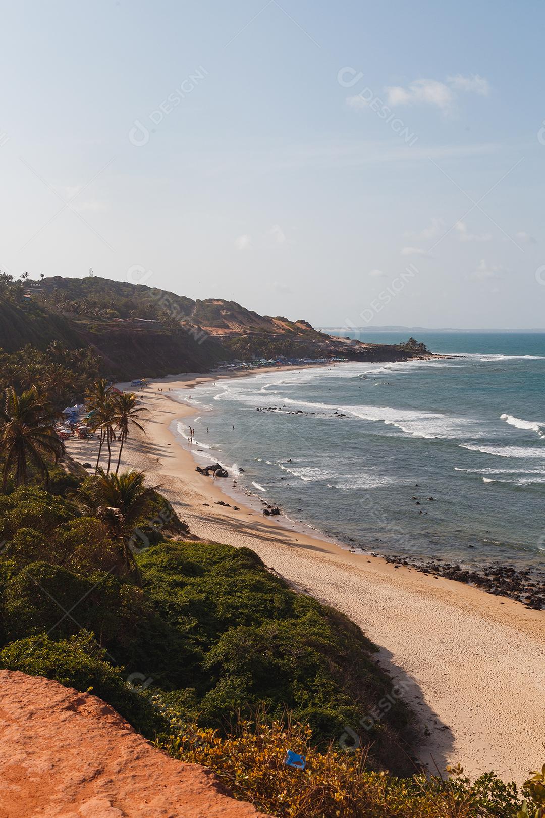 Natal, Rio Grande do Norte, Brasil - 12 de março de 2021: Praia da Pipa no Rio Grande do Norte