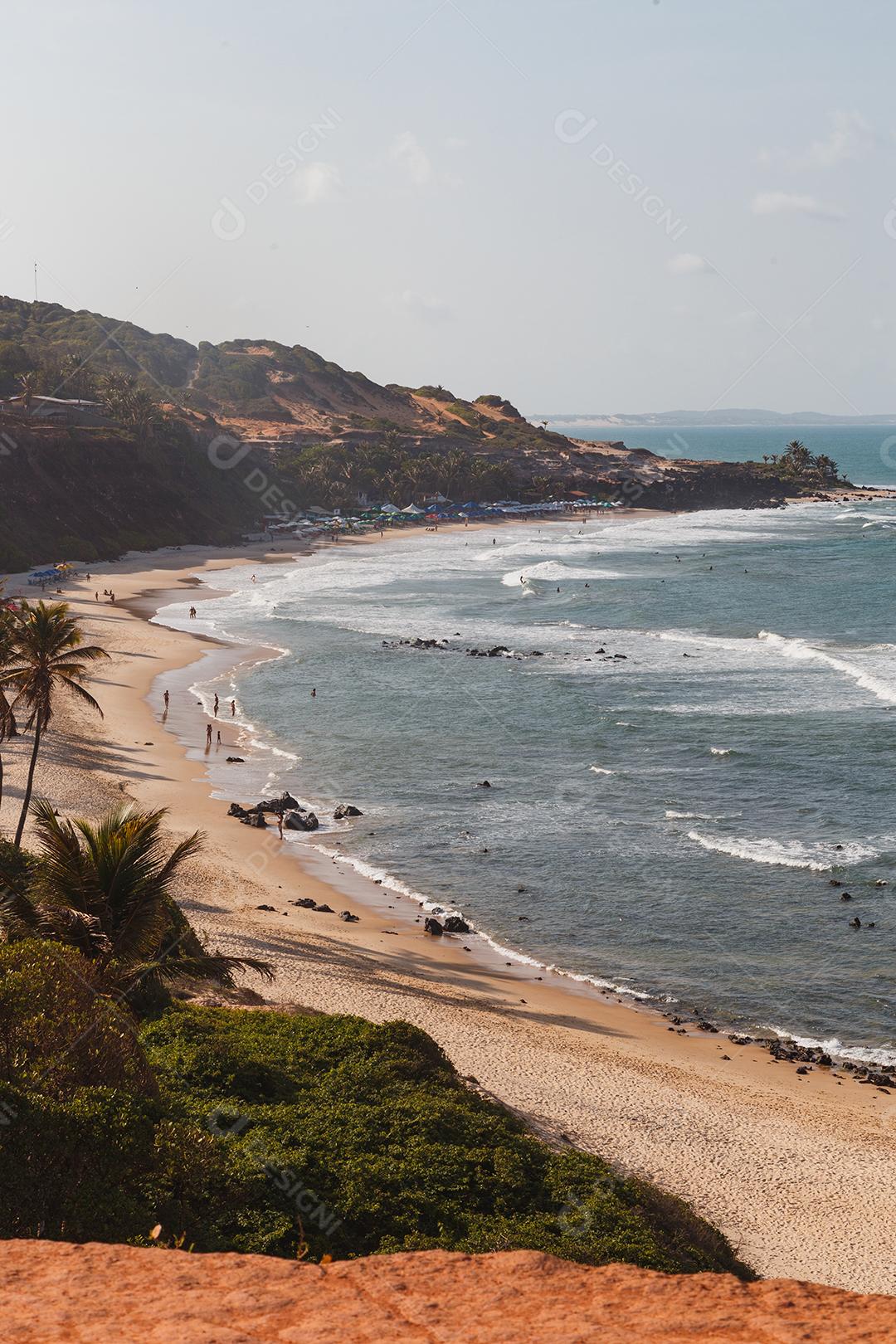 Natal, Rio Grande do Norte, Brasil - 12 de março de 2021: Praia da Pipa no Rio Grande do Norte
