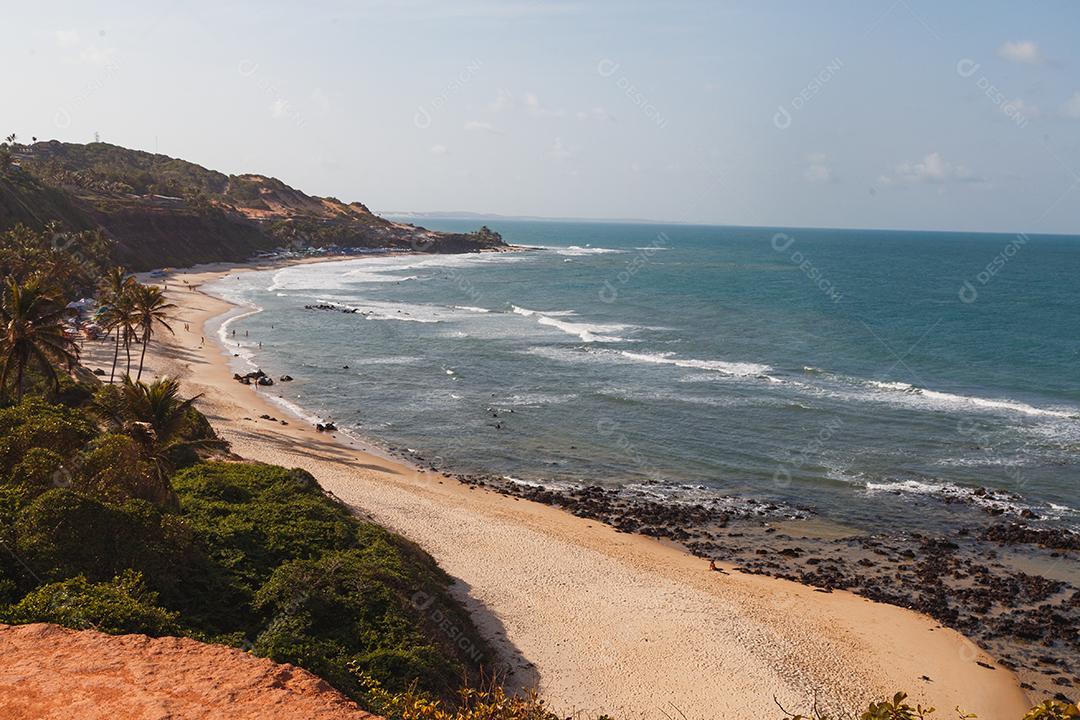 Natal, Rio Grande do Norte, Brasil - 12 de março de 2021: Praia da Pipa no Rio Grande do Norte