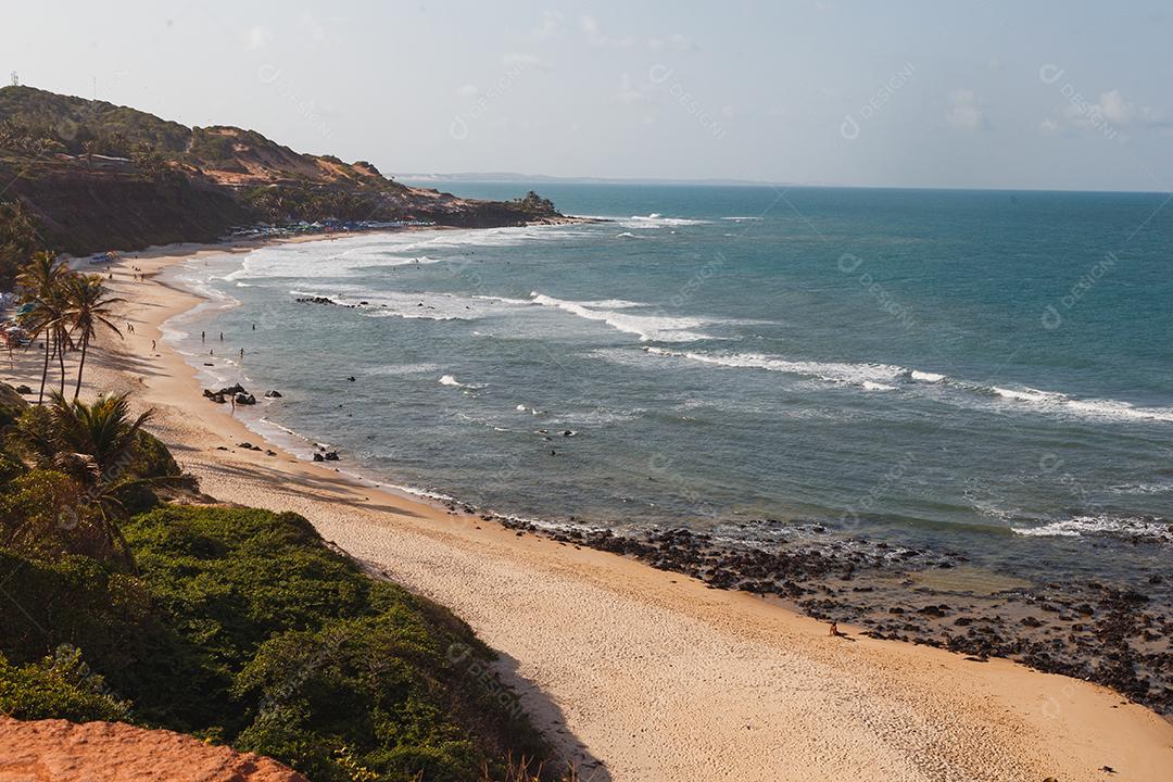 Natal, Rio Grande do Norte, Brasil - 12 de março de 2021: Praia da Pipa no Rio Grande do Norte