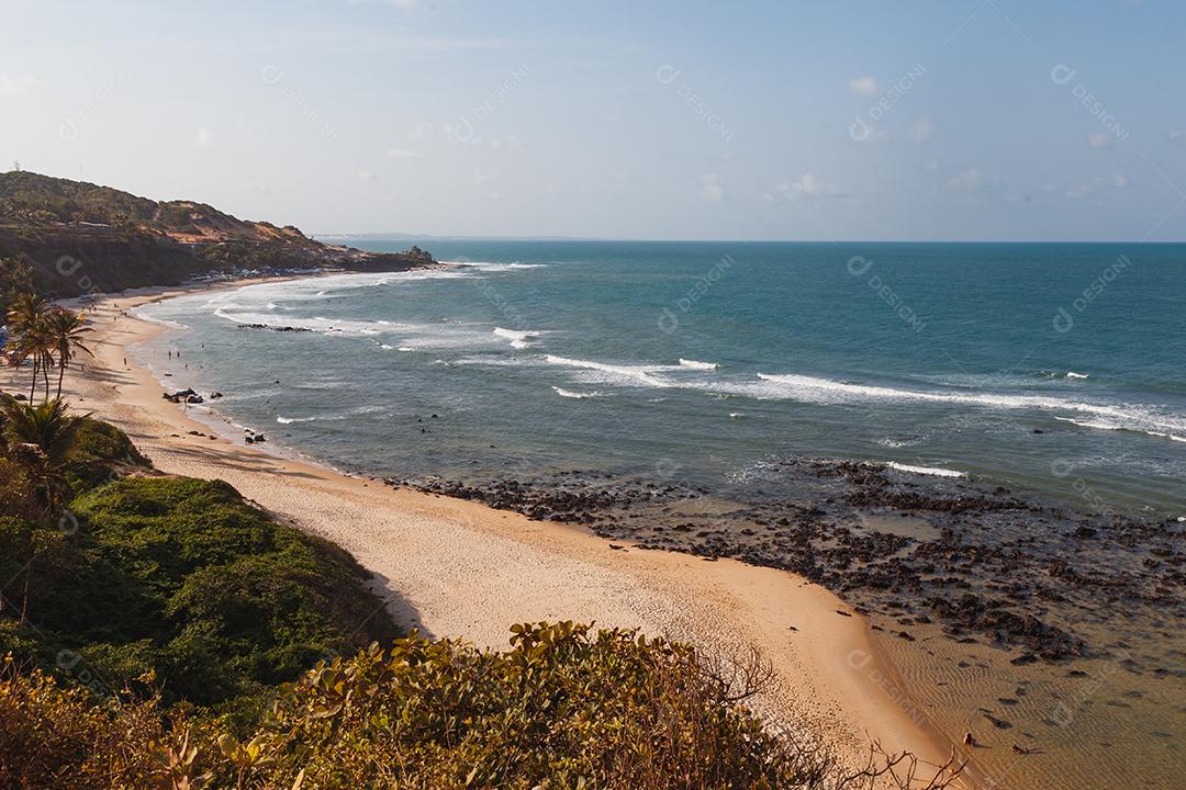 Natal, Rio Grande do Norte, Brasil - 12 de março de 2021: Praia da Pipa no Rio Grande do Norte