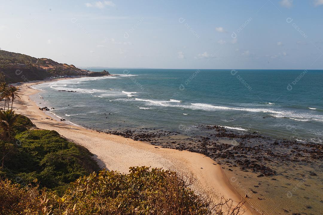 Natal, Rio Grande do Norte, Brasil - 12 de março de 2021: Praia da Pipa no Rio Grande do Norte