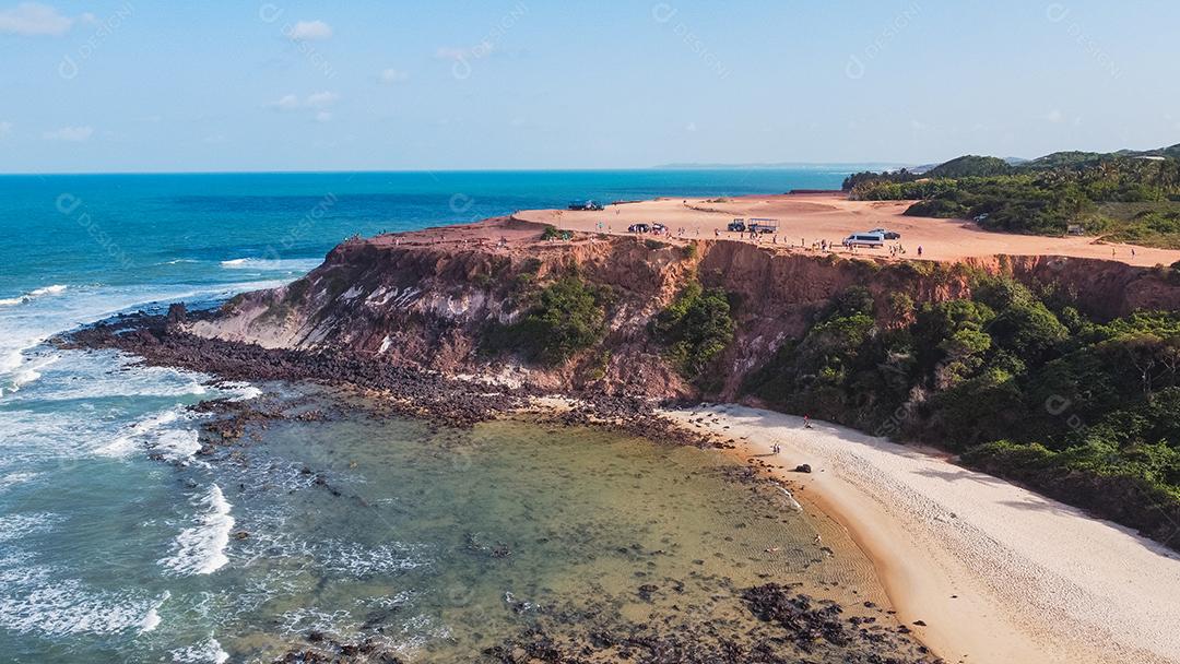 Natal, Rio Grande do Norte, Brasil - 12 de março de 2021: Praia da Pipa no Rio Grande do Norte