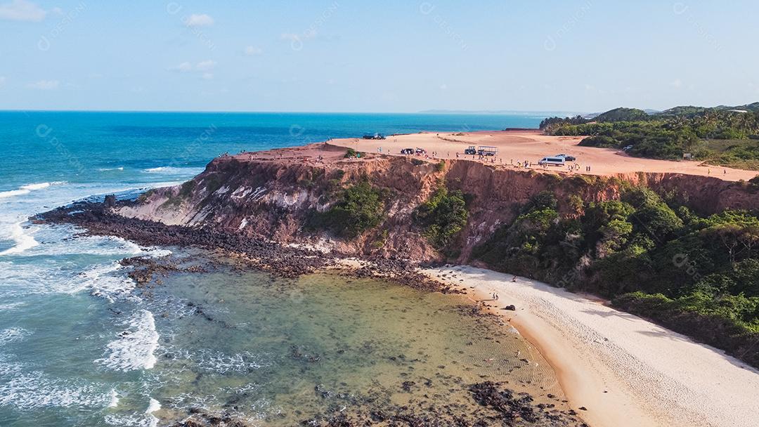 Natal, Rio Grande do Norte, Brasil - 12 de março de 2021: Praia da Pipa no Rio Grande do Norte