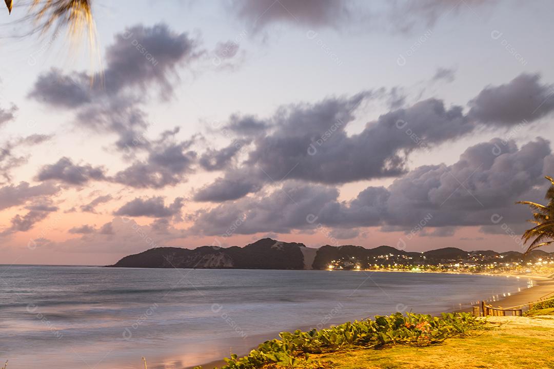 Natal, Rio Grande do Norte Bela imagem aérea do Morro do Careca em Natal, Rio Grande do Norte, Brasil. Amanhecer na praia