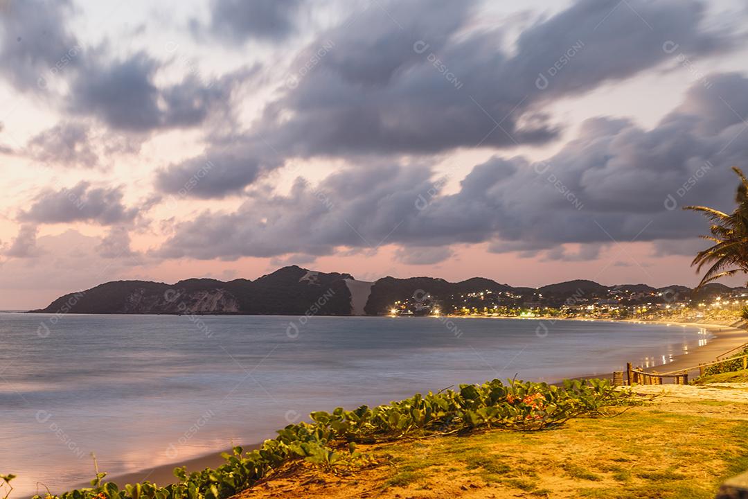 Natal, Rio Grande do Norte Bela imagem aérea do Morro do Careca em Natal, Rio Grande do Norte, Brasil. Amanhecer na praia