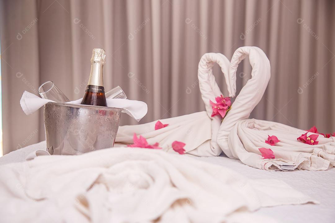 suíte de lua de mel no hotel. hotel dia dos namorados