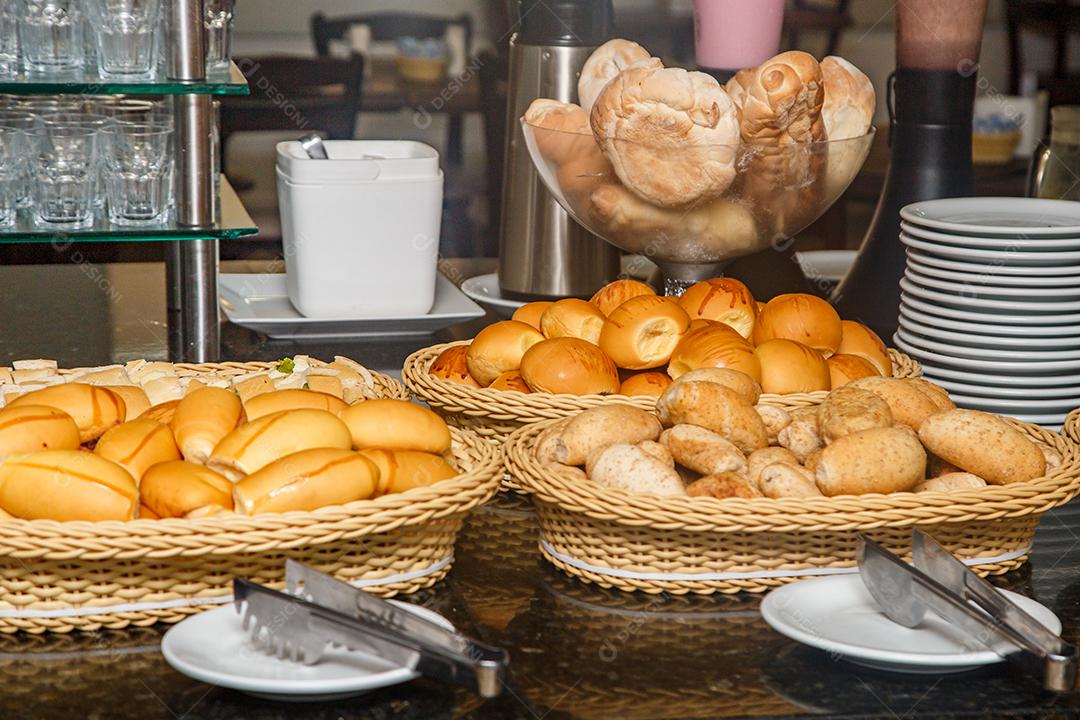 pão da foto para o café da manhã do hotel
