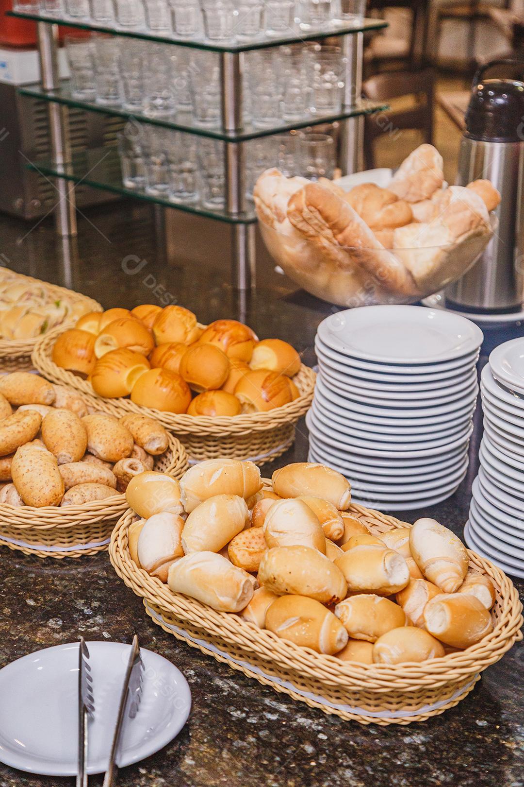 pão da foto para o café da manhã do hotel