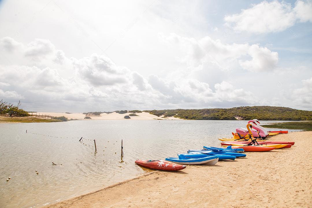 Natal, Rio Grande do Norte, Brasil - 12 de março de 2021: Bar e restaurante Lagoa de Pitangui no Rio Grande do Norte