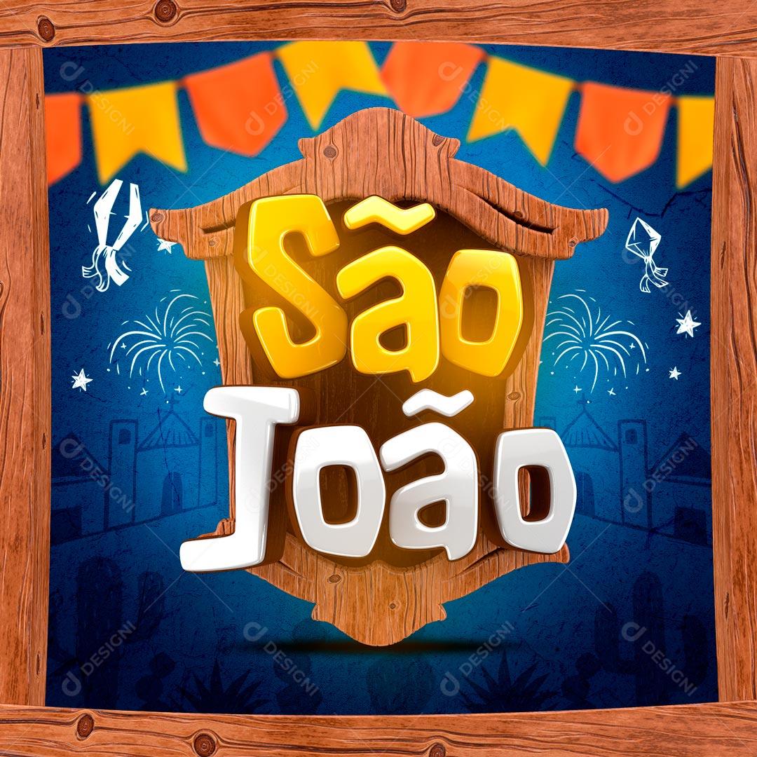 Selo 3D Para Composição Arraiá De Ofertas PSD