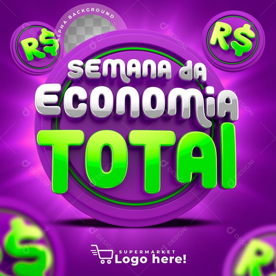 Selo 3D Semana Da Economia Total PSD