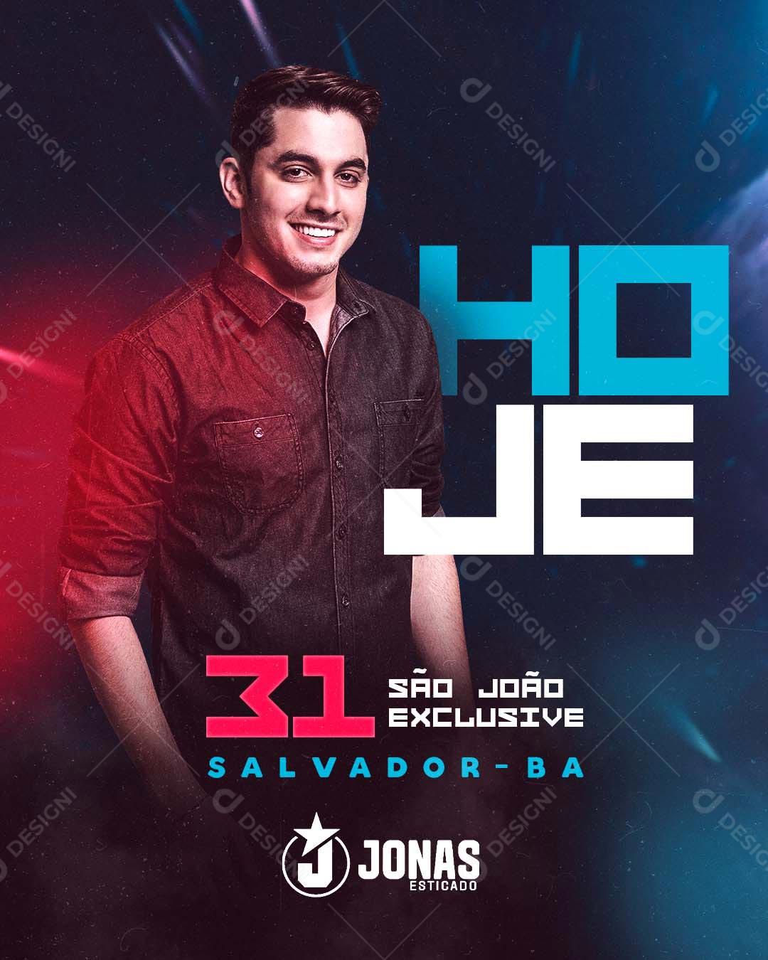 Flyer Agendas Semanal Jonas São João Exclusive Social Media PSD Editável