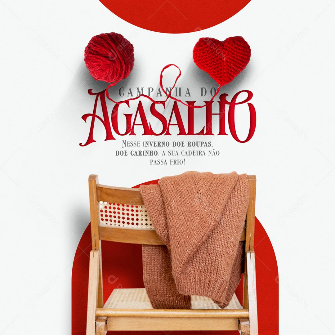 Social Media Nesse Inverno doe Roupas Campanha do Agasalho PSD Editável