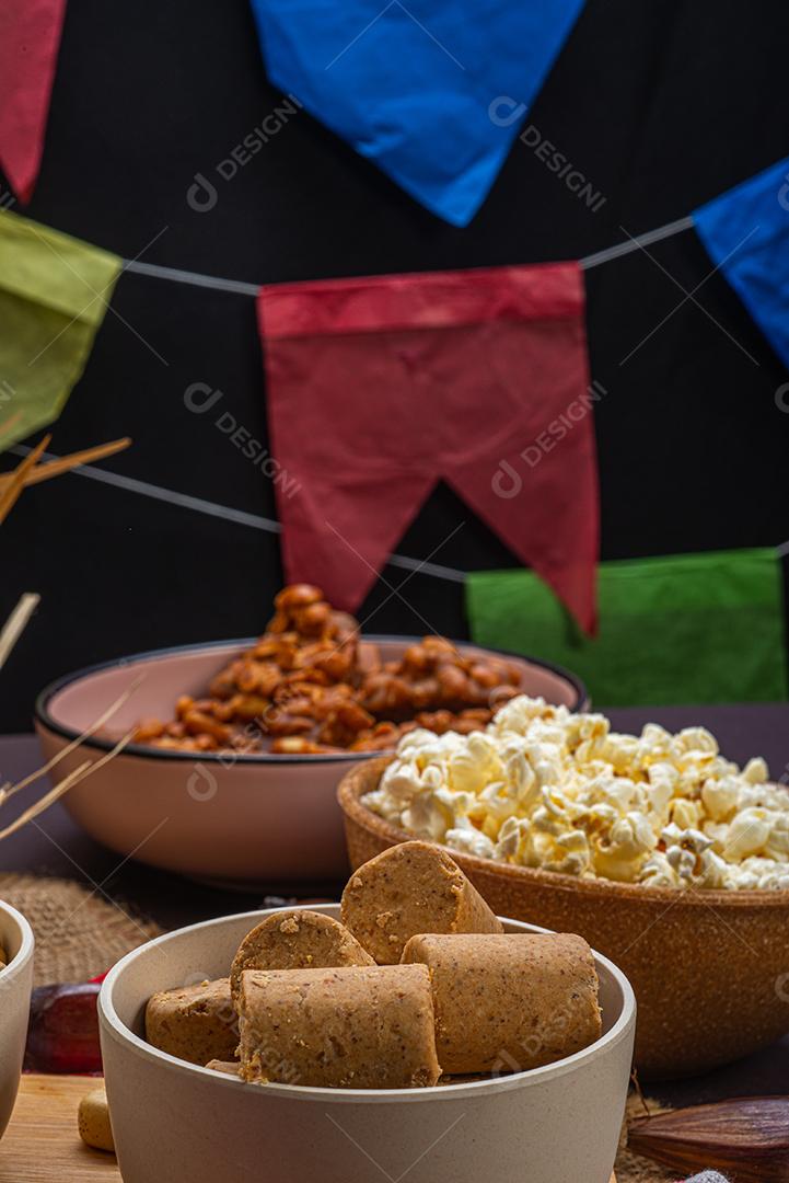 Doces típicos da festa junina brasileira