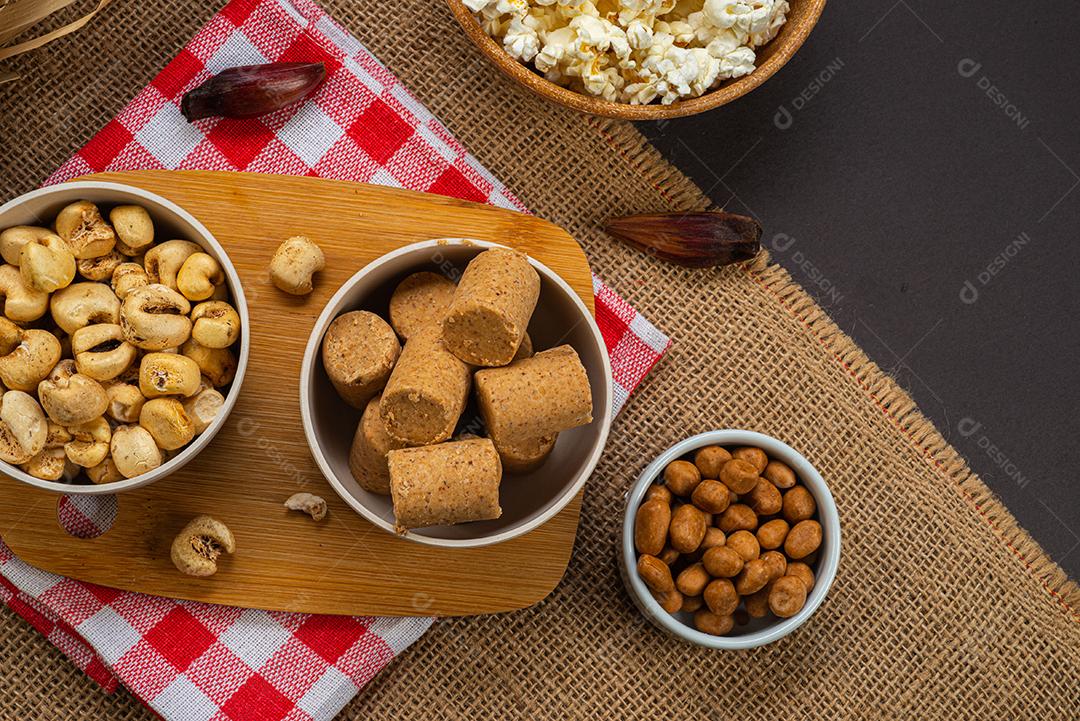 Doces típicos da festa junina brasileira