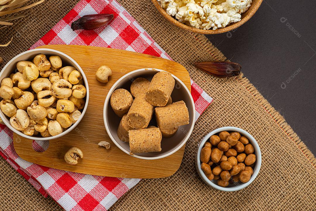 Doces típicos da festa junina brasileira