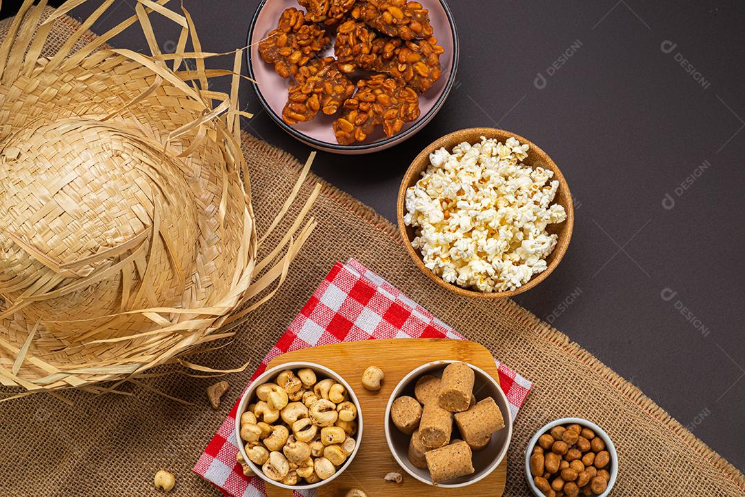 Doces típicos da festa junina brasileira