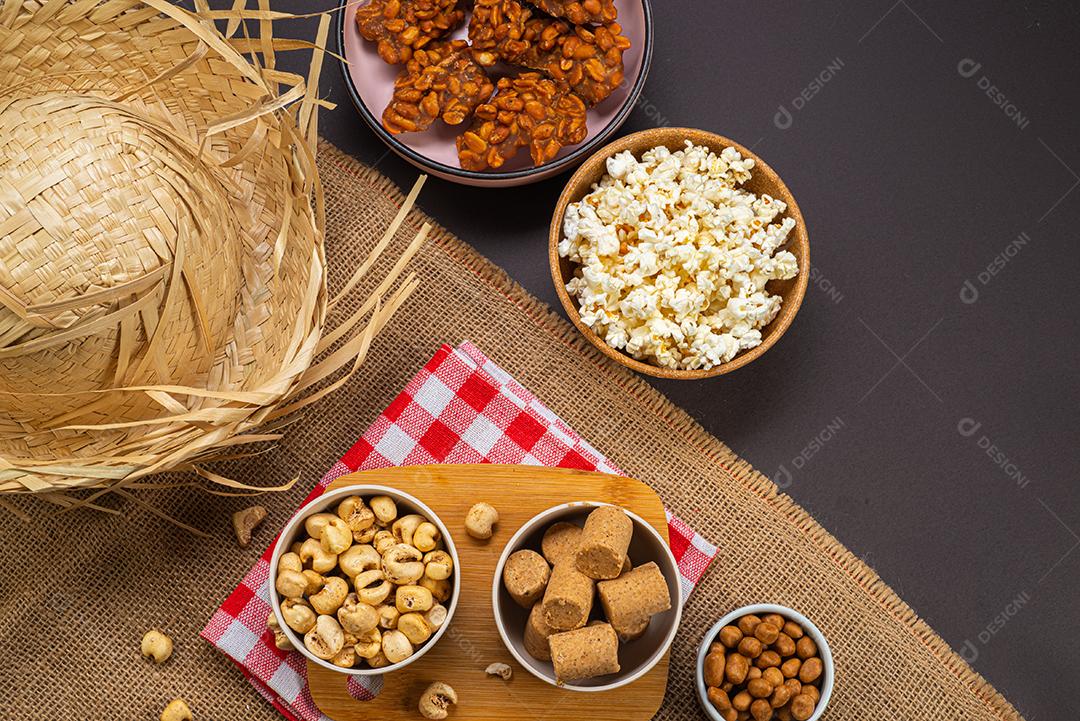 Doces típicos da festa junina brasileira