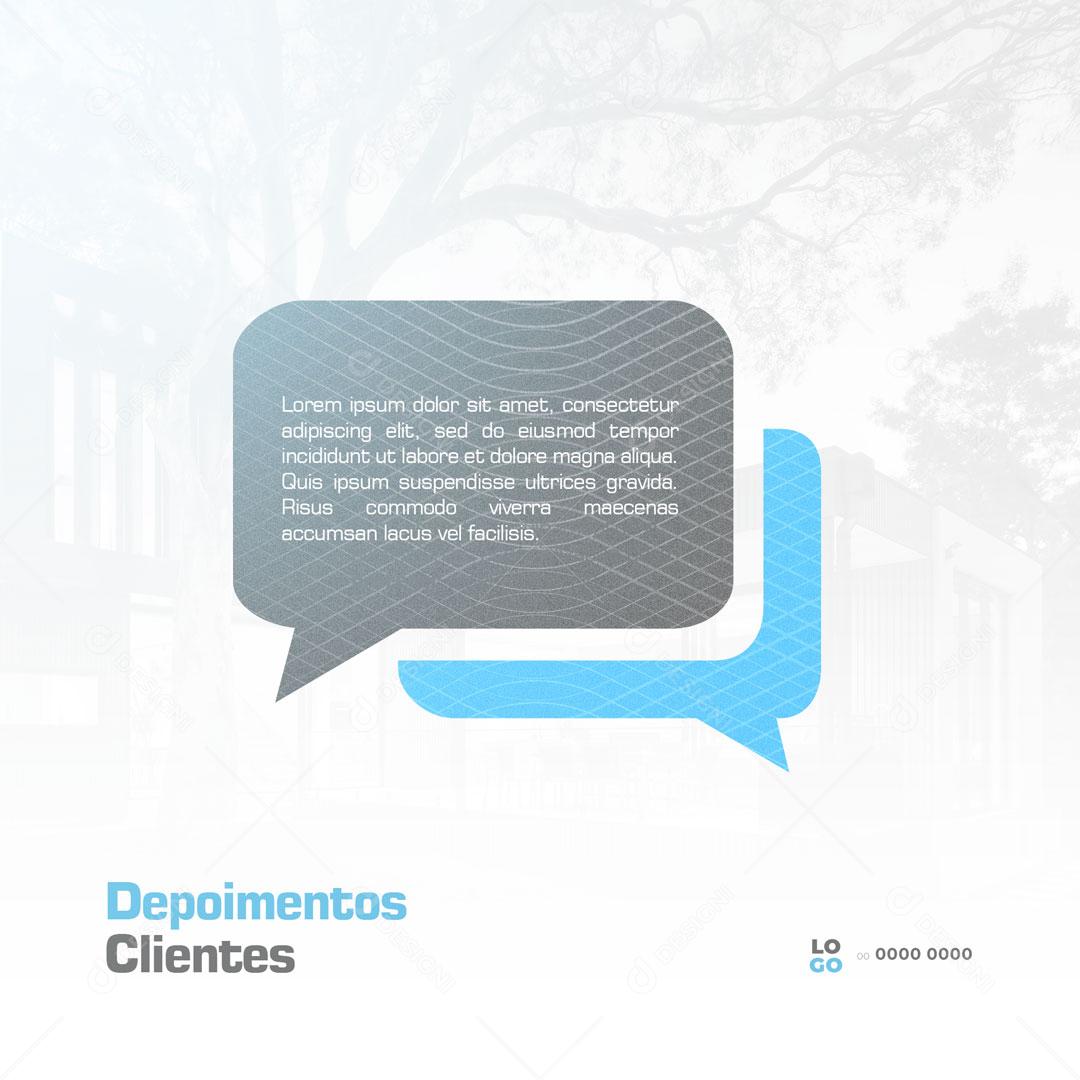 Post Electronic Security Feedback Customer Testimonial Social Media Editable PSD