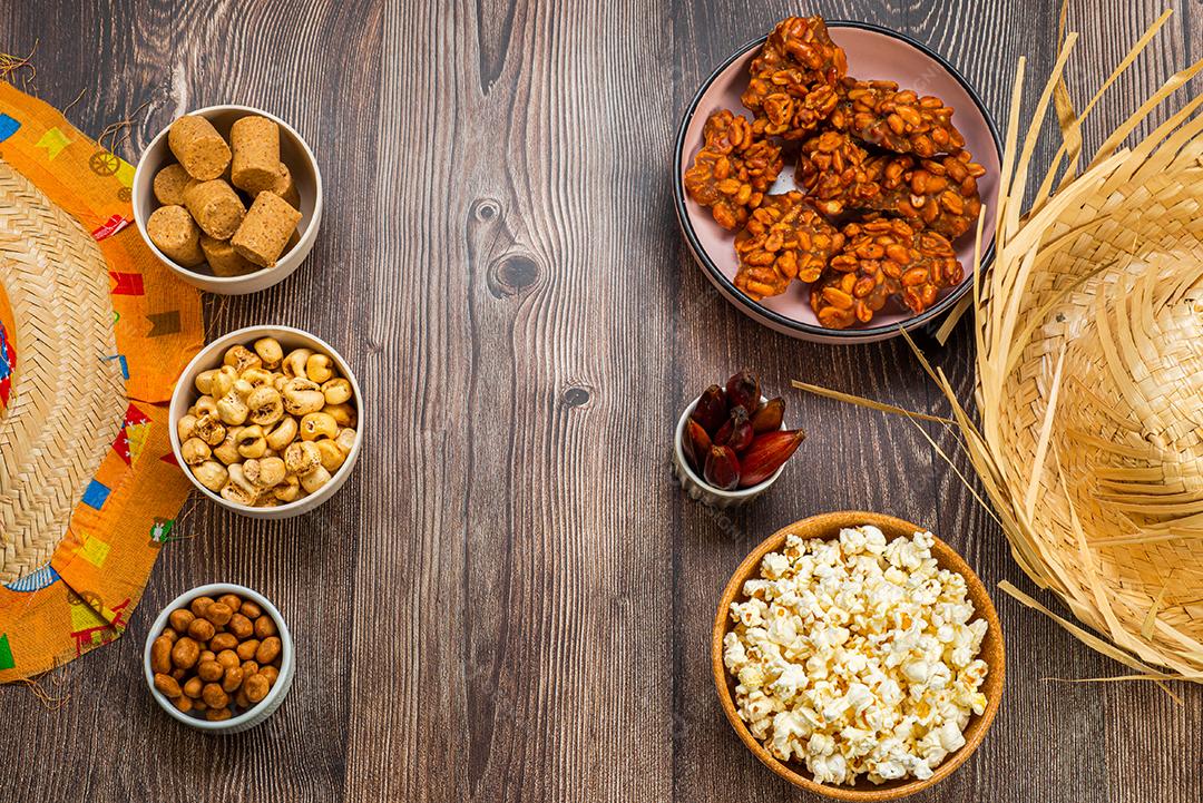 Doces típicos da festa junina brasileira
