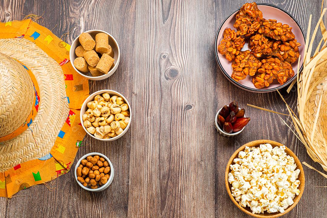 Doces típicos da festa junina brasileira