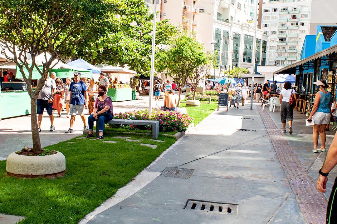 Feira de rua em Balneário Camboriú-Brasil.