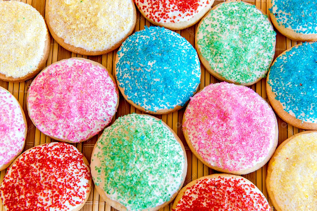 Fundo de textura de biscoito caseiro