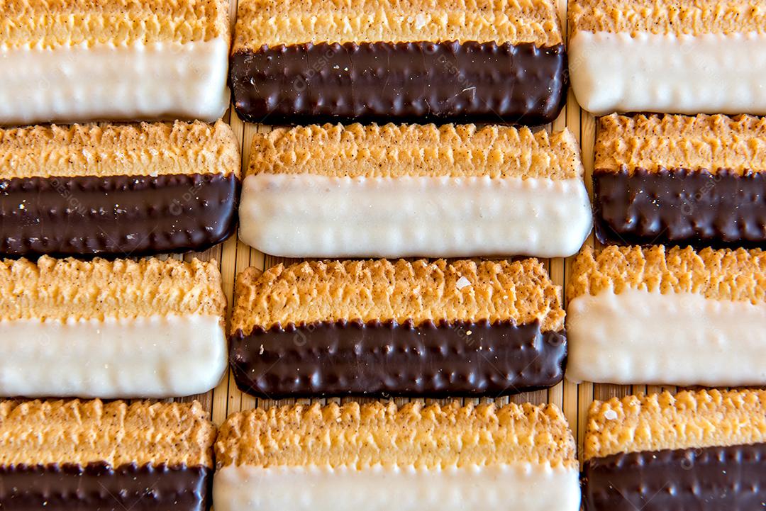 Fundo de textura de biscoito caseiro.